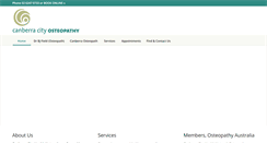 Desktop Screenshot of canberraosteopathy.com.au